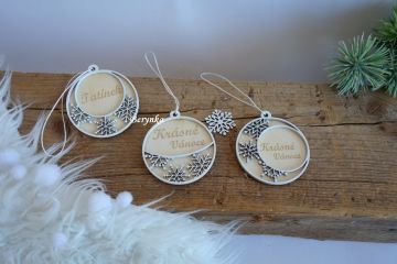 Dřevěné vánoční ozdoby