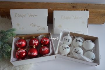 Dárková krabička na dřevěné ozdoby