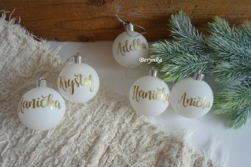 Vánoční ozdoby baňky