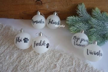 Vánoční ozdoby baňky