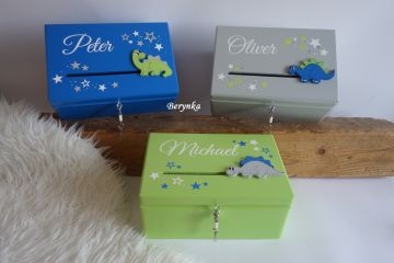 Pokladnička - bedýnka s dinosaurem