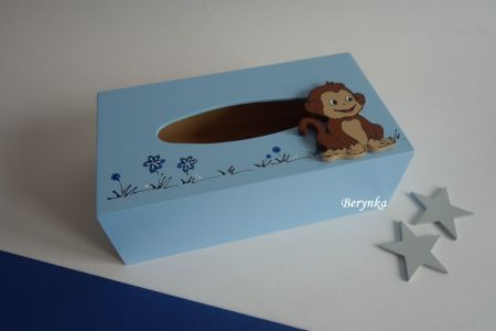 Krabička na kapesníky s opičkou