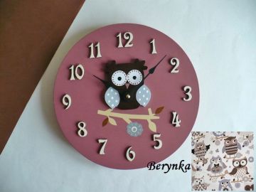 Hodiny se sovičkou - kulaté/čtvercové