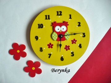 Hodiny se sovičkou - kulaté/čtvercové