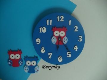 Hodiny se sovičkou - kulaté/čtvercové