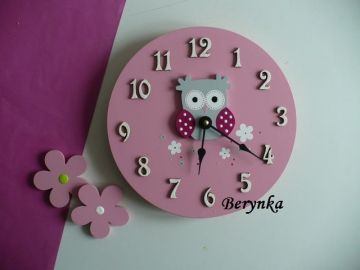 Hodiny se sovičkou - kulaté/čtvercové