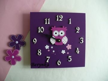 Hodiny se sovičkou - kulaté/čtvercové