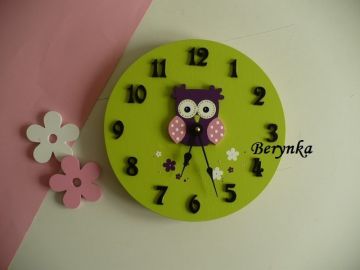 Hodiny se sovičkou - kulaté/čtvercové