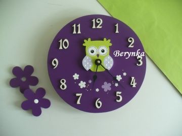 Hodiny se sovičkou - kulaté/čtvercové