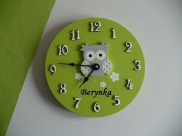 Hodiny se sovičkou - kulaté/čtvercové