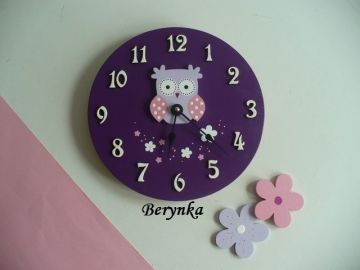 Hodiny se sovičkou - kulaté/čtvercové