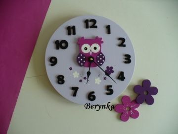 Hodiny se sovičkou - kulaté/čtvercové