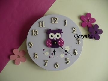 Hodiny se sovičkou - kulaté/čtvercové