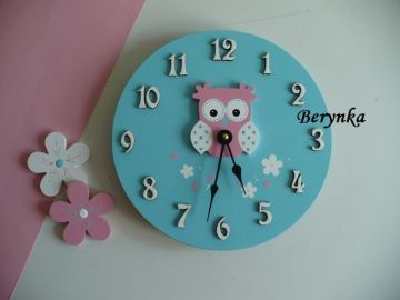 Hodiny se sovičkou - kulaté/čtvercové