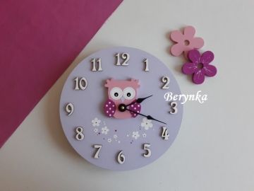 Hodiny se sovičkou - kulaté/čtvercové