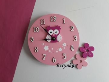Hodiny se sovičkou - kulaté/čtvercové