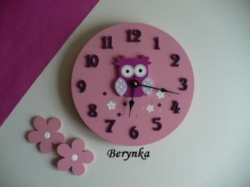 Hodiny se sovičkou - kulaté/čtvercové