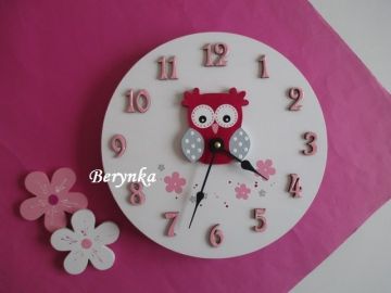 Hodiny se sovičkou - kulaté/čtvercové