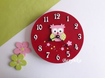 Hodiny se sovičkou - kulaté/čtvercové