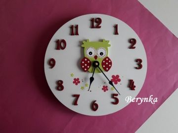 Hodiny se sovičkou - kulaté/čtvercové