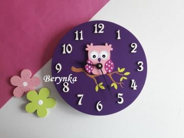 Hodiny se sovičkou - kulaté/čtvercové