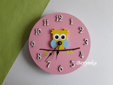 Hodiny se sovičkou - kulaté/čtvercové