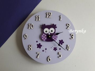 Hodiny se sovičkou - kulaté/čtvercové