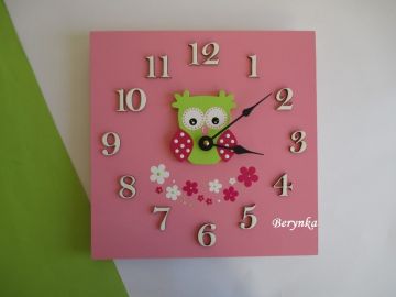 Hodiny se sovičkou - kulaté/čtvercové