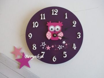 Hodiny se sovičkou - kulaté/čtvercové