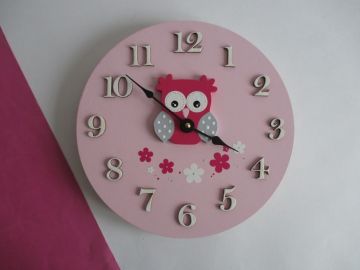 Hodiny se sovičkou - kulaté/čtvercové