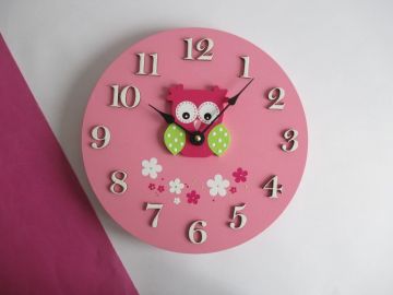 Hodiny se sovičkou - kulaté/čtvercové