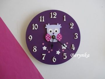 Hodiny se sovičkou - kulaté/čtvercové