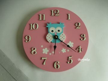 Hodiny se sovičkou - kulaté/čtvercové