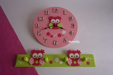 Hodiny se sovičkou - kulaté/čtvercové