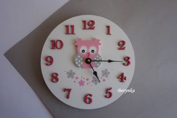 Hodiny se sovičkou - kulaté/čtvercové