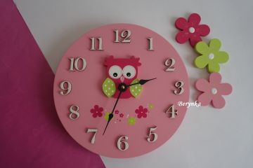 Hodiny se sovičkou - kulaté/čtvercové