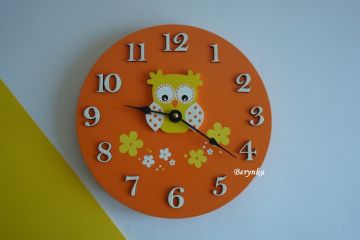 Hodiny se sovičkou - kulaté/čtvercové