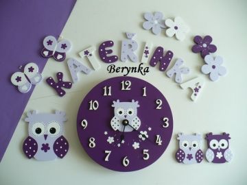 Hodiny se sovičkou - kulaté/čtvercové