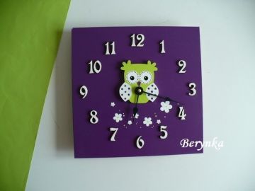 Hodiny se sovičkou - kulaté/čtvercové