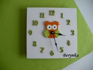 Hodiny se sovičkou - kulaté/čtvercové