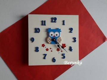 Hodiny se sovičkou - kulaté/čtvercové