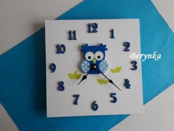 Hodiny se sovičkou - kulaté/čtvercové