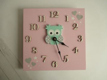 Hodiny se sovičkou - kulaté/čtvercové