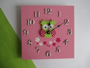 Hodiny se sovičkou - kulaté/čtvercové