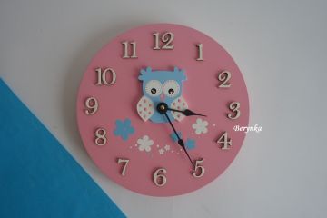 Hodiny se sovičkou - kulaté/čtvercové