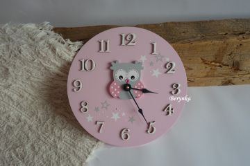 Hodiny se sovičkou - kulaté/čtvercové