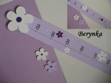 Dětský metr s kytičkou