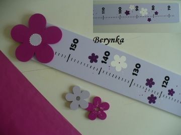 Dětský metr s kytičkou