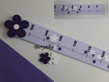 Dětský metr s kytičkou