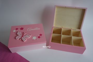 Šperkovnice s motýlkem
